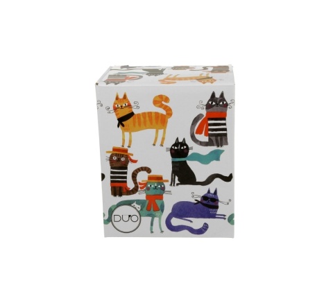 Kubek z zaparzaczem do herbaty koci świat stylowe koty