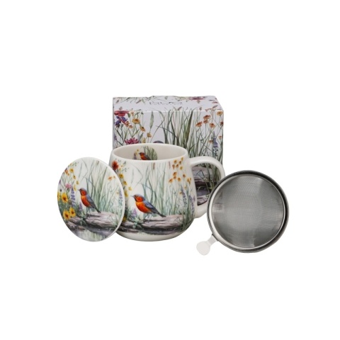 Kubek zaparzacz filtr baryłka july na dzień kobiet ptaki