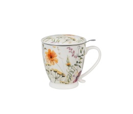 Kubek sitko filtr na dzień kobiet Pansy duży na stopce