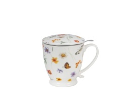 Kubek zaparzacz na prezent Margaret duży kubas na stopce