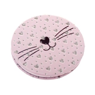 Lusterko kieszonkowe powiększające do torebki kot dwustronne