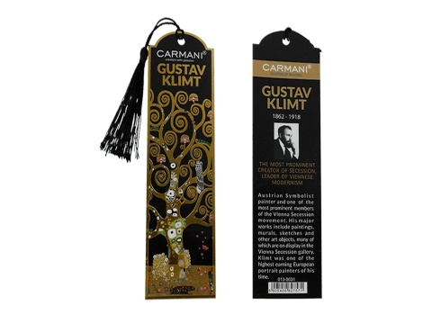 Zakładka do książki Klimt Drzewo życia carmani ozdobna