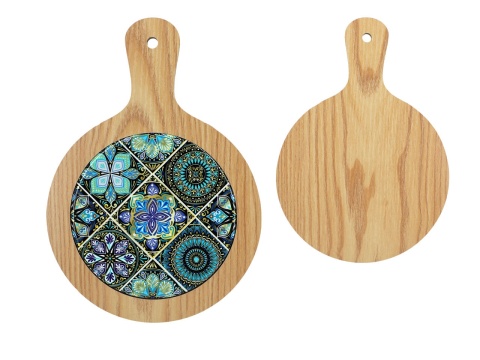 Podkładka drewniana deska do krojenia ceramika carmani