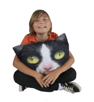 Poduszka dekoracyjna z wypełnieniem Panda kot 45x30cm jasiek