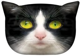 Poduszka dekoracyjna z wypełnieniem Panda kot 45x30cm jasiek