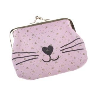 Portmonetka damska mała kot na monety portfelik dla dziecka