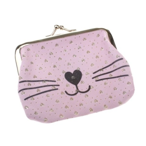 Portmonetka damska mała kot na monety portfelik dla dziecka