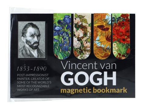 Zakładka do książki magnetyczna kpl 4 szt Carmani Gogh