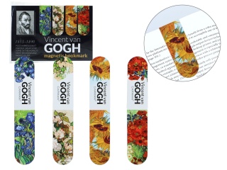 Zakładka do książki magnetyczna kpl 4 szt Carmani Gogh