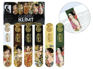 Zakładka do książki magnetyczna kpl 6 szt Klimt Carmani