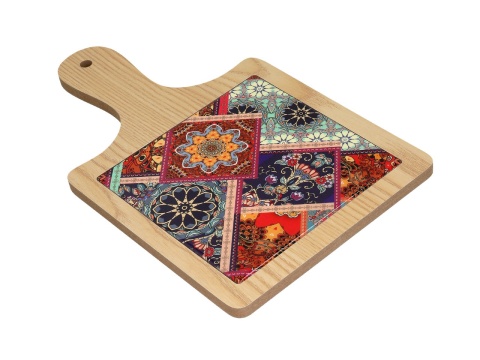 Deska drewniana podstawka pod garnek carmani orient kwiaty