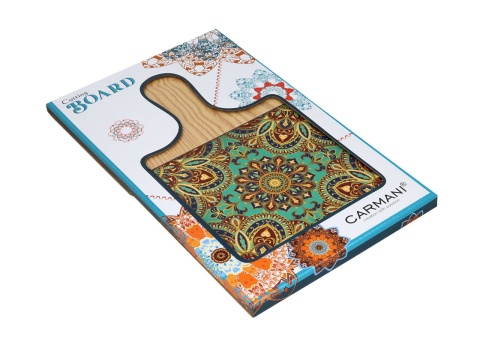 Podkładka drewniana deska pod garnek carmani orientalny wzór