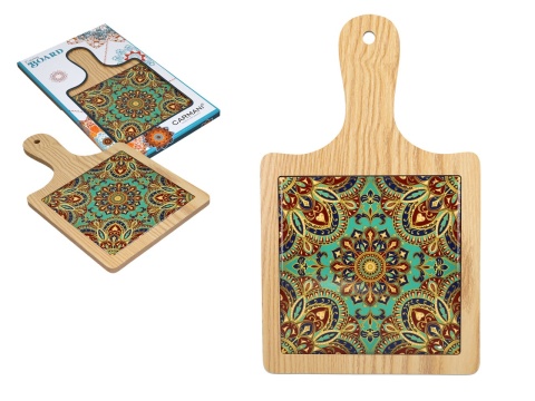 Podkładka drewniana deska pod garnek carmani orientalny wzór