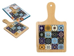 Deska drewniana z podkładką ceramiczną do krojenia carmani