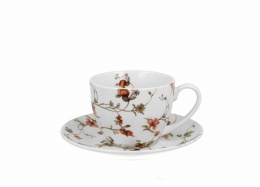 Filiżanka ze spodkiem do kawy herbaty z porcelany Safa