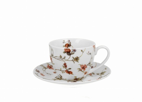 Filiżanka ze spodkiem do kawy herbaty z porcelany Safa