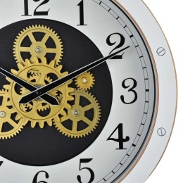 Zegar na ścianę biały arabskie cyfry Ramsey do pokoju