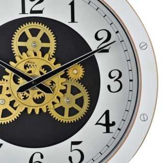 Zegar na ścianę biały arabskie cyfry Ramsey do pokoju