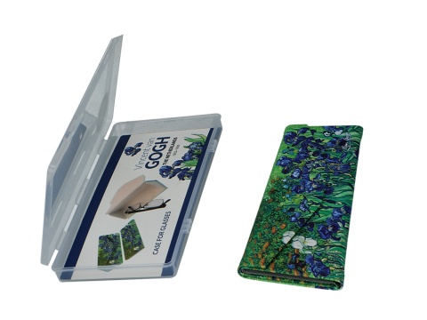Etui na okulary składane Van Gogh Irysy pokrowiec carmani