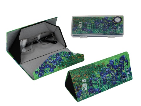 Etui na okulary składane Van Gogh Irysy pokrowiec carmani