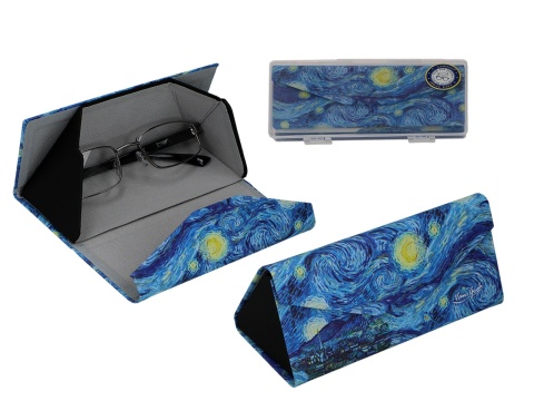 Etui na okulary składane Van Gogh noc pokrowiec carmani