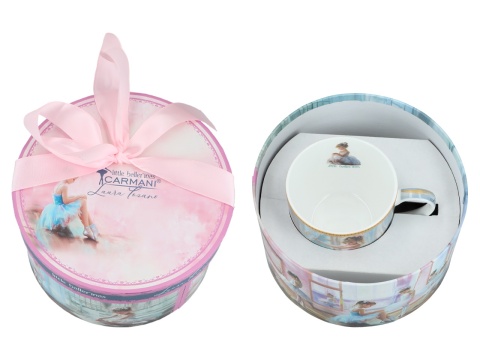 Filiżanka spodek do kawy Carmani Lozano Małe baletnice