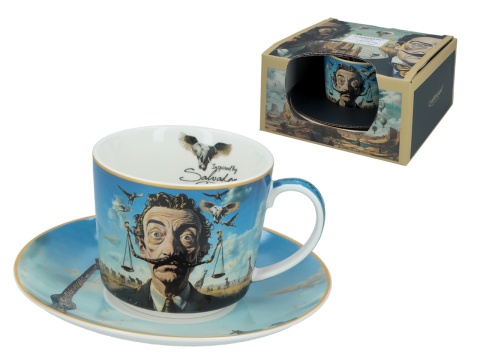 Filiżanka spodek komplet do herbaty kawy Carmani Dali