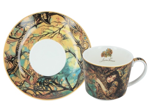 Filiżanka ze spodkiem Lozano Ladys Carmani do herbaty