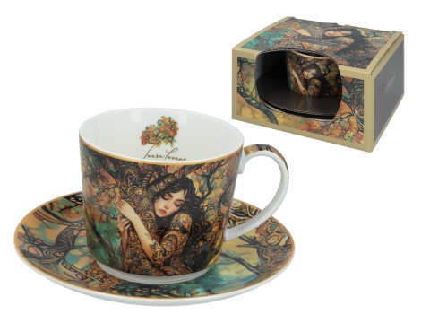 Filiżanka ze spodkiem Lozano Ladys Carmani do herbaty