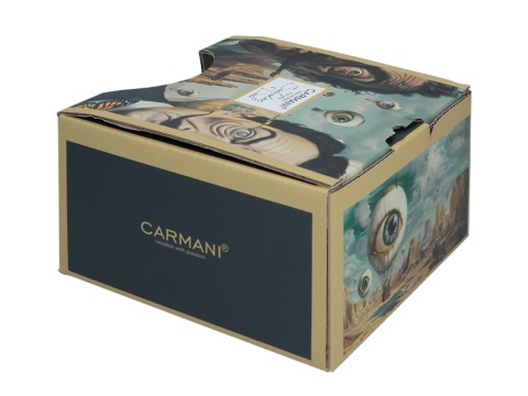 Filiżanka spodek zestaw do kawy herbaty Carmani Dali oko