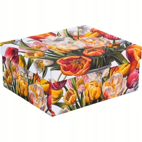 Filiżanki spodki porcelana prezent zestaw 2 szt tulipany