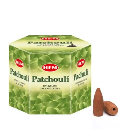 Kadzidła zapachowe stożkowe Backflow Patchouli 40 szt
