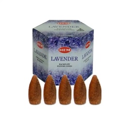 Kadzidełka zapachowe stożkowe Backflow Lavender 40 szt