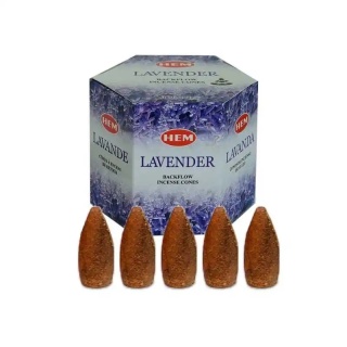 Kadzidełka zapachowe stożkowe Backflow Lavender 40 szt