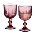 Kieliszki Elise Purple do wina wody komplet 4 szt fiolet