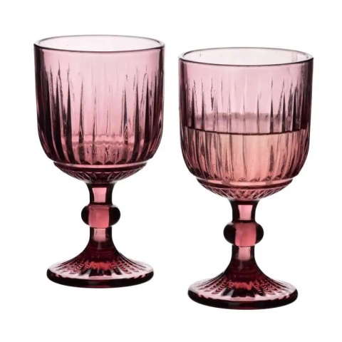 Kieliszki Elise Purple do wina wody komplet 4 szt fiolet