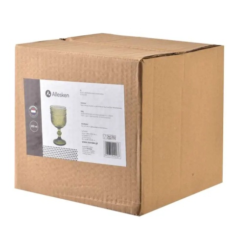 Kieliszki Elise Green zielone do wina wody komplet 4 szt