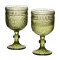 Kieliszki Elise Green zielone do wina wody komplet 4 szt