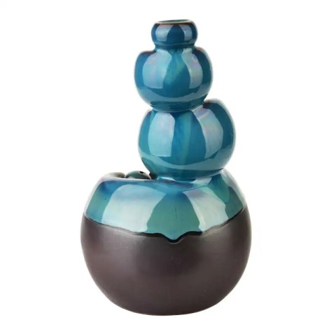 Kominek ceramiczny na kadzidło zapachowe Backflow turkus