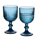 Kieliszki Elise Blue niebieskie do wina komplet 4 szt