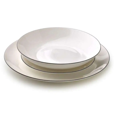 Serwis obiadowy porcelana prezent zestaw 6 osób Lea Simple