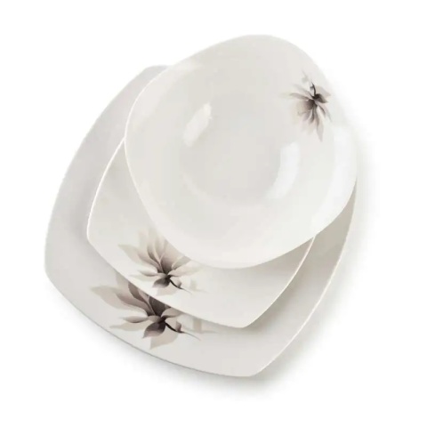 Serwis obiadowy magnolia porcelana prezent komplet 6 osób
