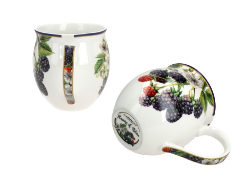 Kubek beczułka do herbaty kawy na prezent jeżyny carmani