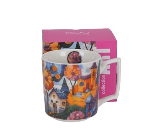 Kubek kubas do herbaty modern art Countryside porcelana