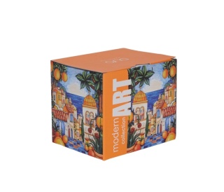 Kubek kubas do herbaty modern art Espania porcelana duo