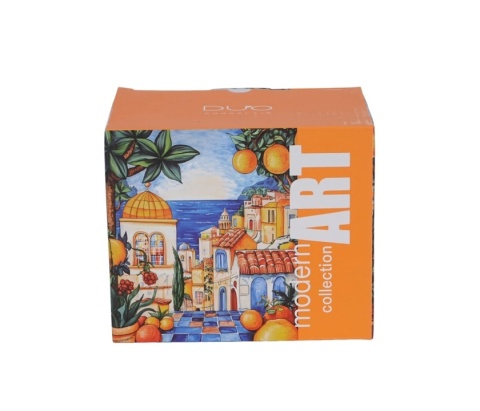 Kubek kubas do herbaty modern art Espania porcelana duo