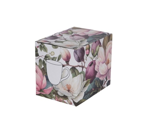 Kubek kubas jumbo xxl na prezent magnolie porcelana duo