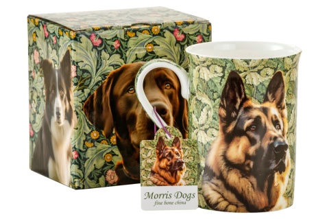 Kubek porcelana kostna Owczarek Morris Dogs pies na prezent
