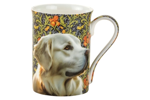 Kubek porcelana kostna Golden Morris Dogs pies do herbaty