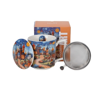 Kubek sitko porcelana modern sleepy kingdom zestaw prezent